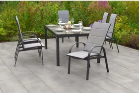 Merxx Trivero Gartenmöbel-Set graphit,   7-tlg.