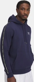 Under Armour Icon Fleece mit Streifen Hoodie midnight navy/white (Herren)