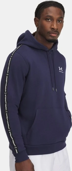 Under Armour Icon Fleece mit Streifen Hoodie midnight navy/white (Herren)
