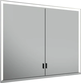 Keuco Royal Lumos Spiegelschrank für Wandeinbau, 2 lange Türen, 90x73.5cm