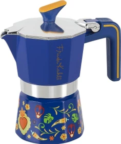 Pedrini Frida Kahlo 2 Tassen Espressokanne blau