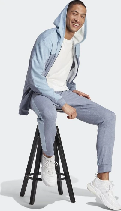 adidas Mélange Trainingshose lang blue grey mel./wonder blue mel. (Herren)