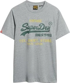 Superdry Vintage Logo Classic Relaxed T-Shirt kurzarm flint grey grit (Herren)