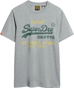 Superdry Vintage Logo Classic Relaxed T-Shirt kurzarm flint grey grit (Herren)