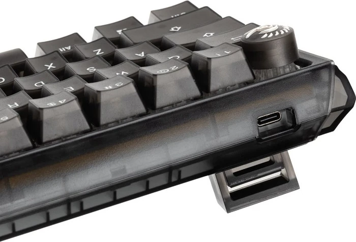Ducky One 3 Mini PBT, LEDs RGB, Aura Black, MX SILENT RGB RED, USB, US