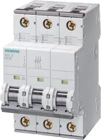 Siemens Leitungsschutzschalter 400V 15kA, 3-polig, C, 8A, T=70mm