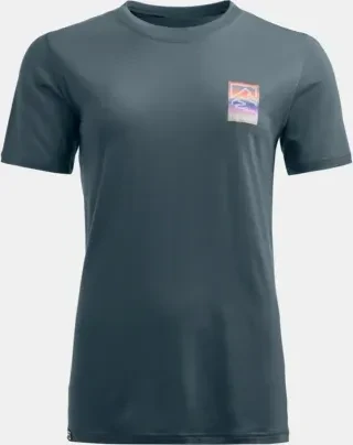 Ortovox 140 Cool Mountain Gradient Funktionsshirt kurzarm dark arctic grey (Damen)
