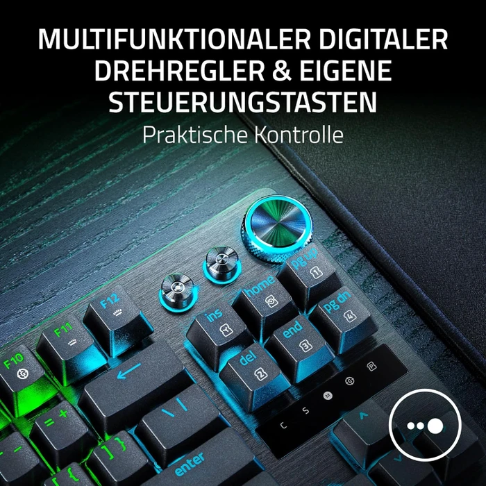 Razer Huntsman V3 Pro Tenkeyless 8KHz, schwarz, LEDs RGB, Razer Analog Optical Switch Gen-2, USB, DE