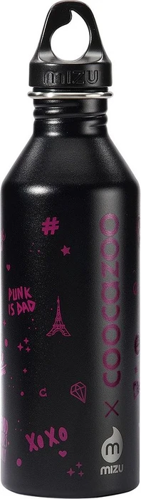 Coocazoo Edelstahl Trinkflasche 750ml black & berry