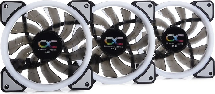 Alphacool Eiszyklon Aurora LUX Digital RGB, LED-Steuerung, Fernbedienung, 120mm, 3er-Pack