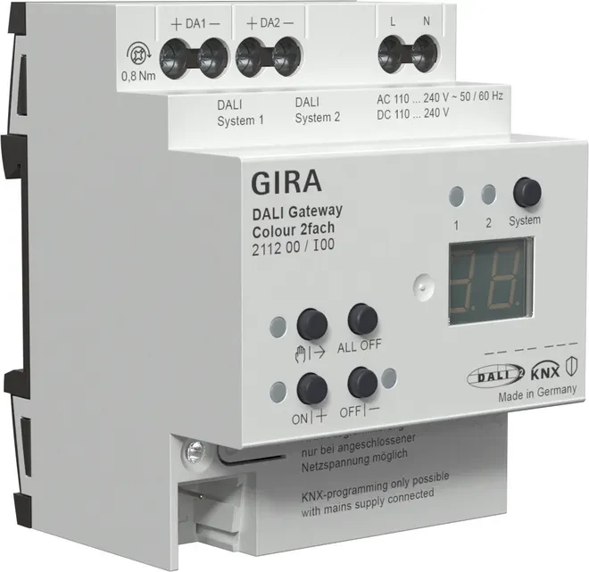 Gira KNX DALI Gateway Colour 2-fach