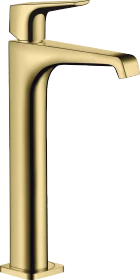 Hansgrohe Axor Citterio E 250 mit Hebelgriff für Aufsatzwaschtische mit Ablaufgarnitur polished brass
