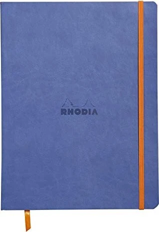 Rhodia Rhodiarama Notizbuch, 190x250mm, liniert, Softcover, saphir, 80 Blatt