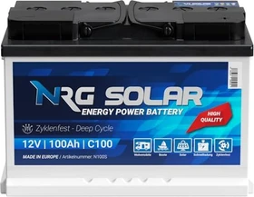 NRG Solar Solarbatterie 100Ah 12V