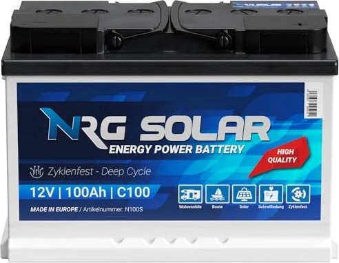 NRG Solar Solarbatterie 100Ah 12V