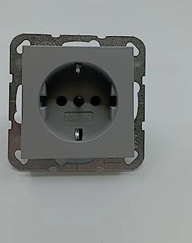 Gira SCHUKO-Steckdose 16 A 250 V Steckklemmen, grau matt