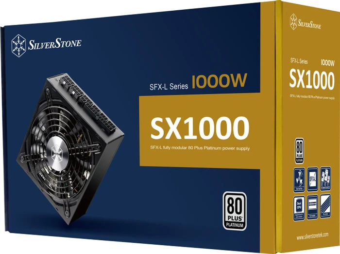 SilverStone SFX-L Series SX1000-LPT Platinum 1000W, SFX-L 3.3, ATX 2.4