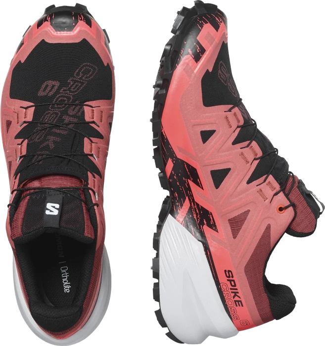 Salomon Spikecross 6 GTX cow hide/black/fiery coral