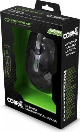 Esperanza MX207 Cobra 6D grün, USB