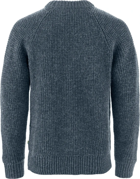Fjällräven Övik Waffle Knit Strickpullover navy (Herren)