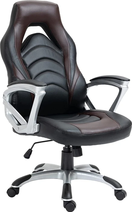 CLP Foxton Kunstleder Gamingstuhl, schwarz/braun