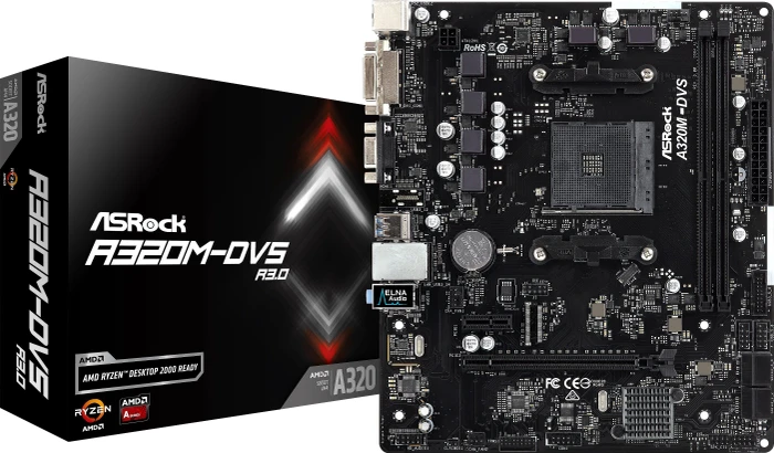 ASRock A320M-DVS R3.0 (AMD AM4)