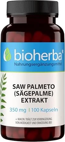 Bioherba Saw Palmeto (Sägepalme) Extrakt 350mg Kapseln, 100 Stück