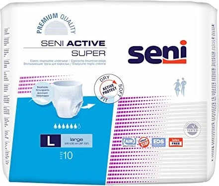 Seni Active Super Schutzhose Größe L, 80 Stück