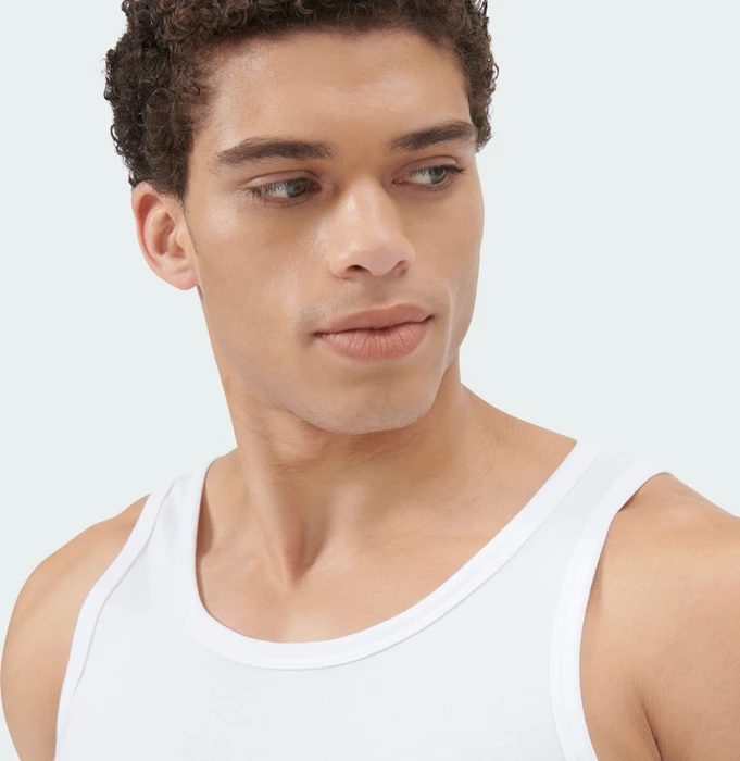 adidas Active Flex Tanktop Unterhemd, 2 Stück Shirt ärmellos weiß (Herren)