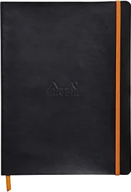Rhodia Rhodiarama Notizbuch, 190x250mm, liniert, Softcover, schwarz, 80 Blatt