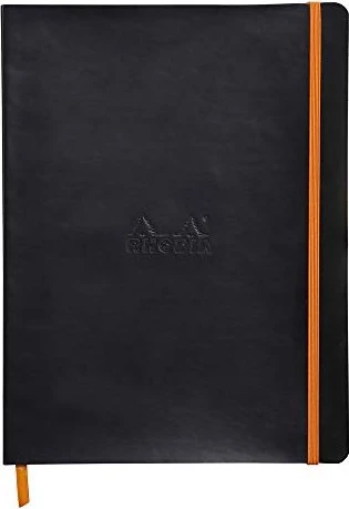 Rhodia Rhodiarama Notizbuch, 190x250mm, liniert, Softcover, schwarz, 80 Blatt
