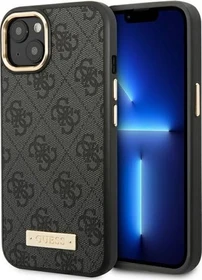 Guess Hard Case 4G MagSafe für Apple iPhone 14 Plus schwarz