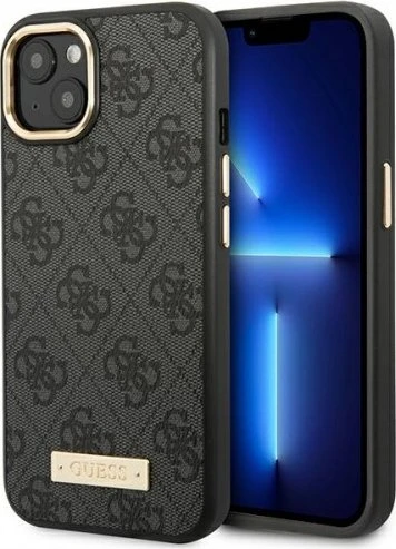 Guess Hard Case 4G MagSafe für Apple iPhone 14 Plus schwarz