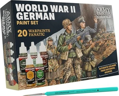 Army Painter Warpaints Fanatic Historical WWII German Farbset, 20-tlg.