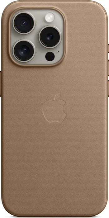 Apple Feingewebe Case mit MagSafe für iPhone 15 Pro taupe
