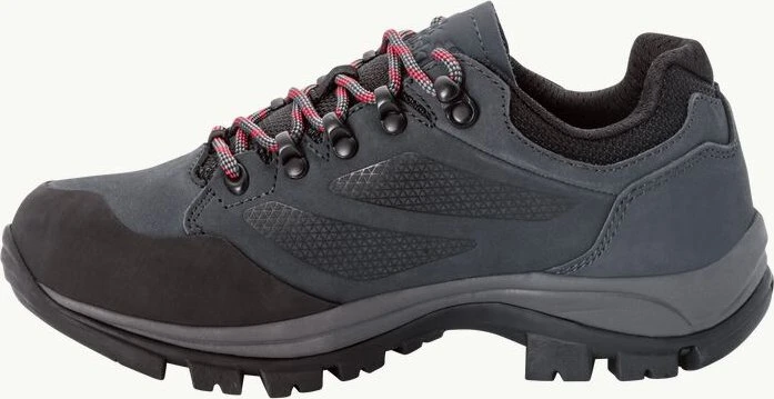 Jack Wolfskin Rebellion Texapore Low grau/rot (Damen)
