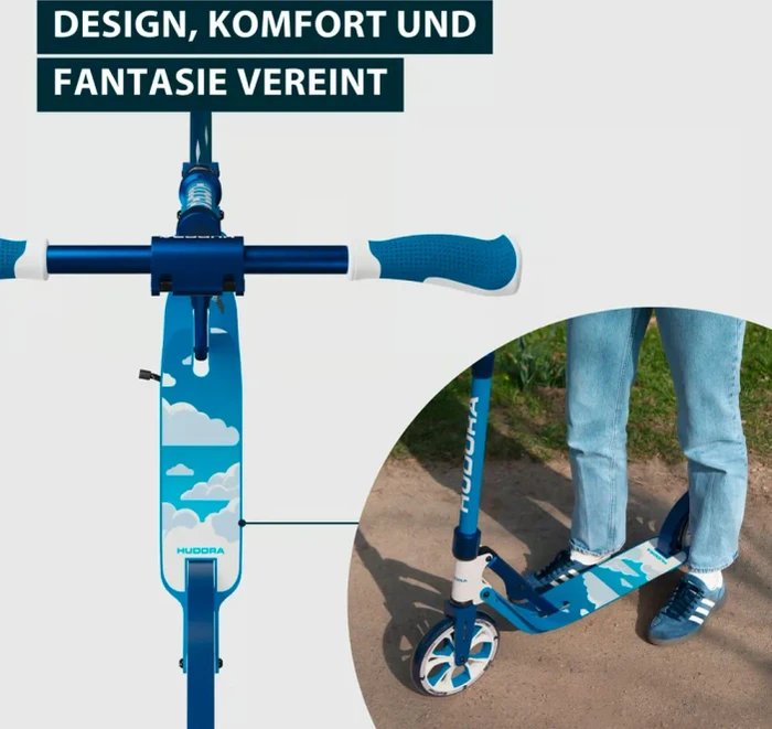 Hudora Big Wheel 205 Advanced Daydream Edition Scooter clouds