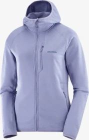 Salomon Essential Lightwarm Hooded Funktionsjacke blue granite (Damen)