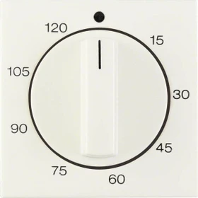 Berker S.1/B.3/B.7 Zentralstück für mechanische Zeitschaltuhr, weiß glänzend