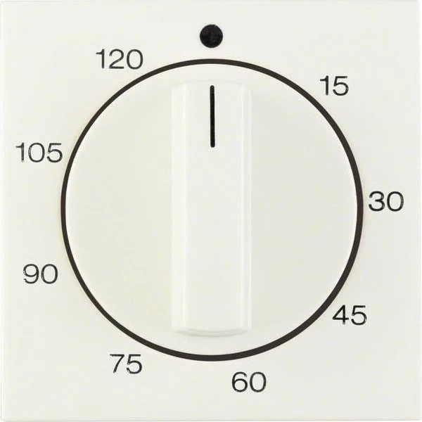 Berker S.1/B.3/B.7 Zentralstück für mechanische Zeitschaltuhr, weiß glänzend