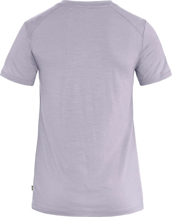Fjällräven Abisko Wool Fox Funktionsshirt kurzarm lavender mist/dark navy (Damen)