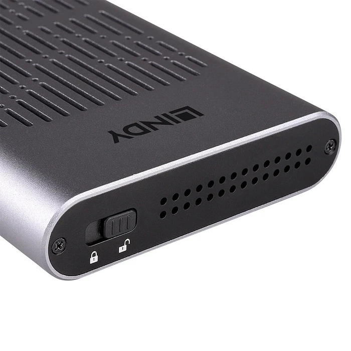 Lindy USB 3.2 Gen 2 M.2 SSD Enclosure, USB-C 3.2