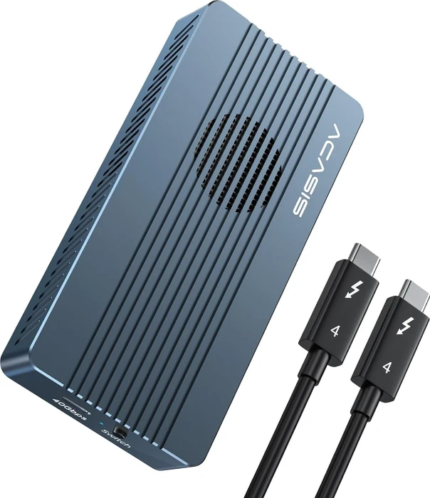 Acasis M.2 NVMe Enclosure, mit integriertem Lüfter, Thunderbolt 3 / USB-C 3.1