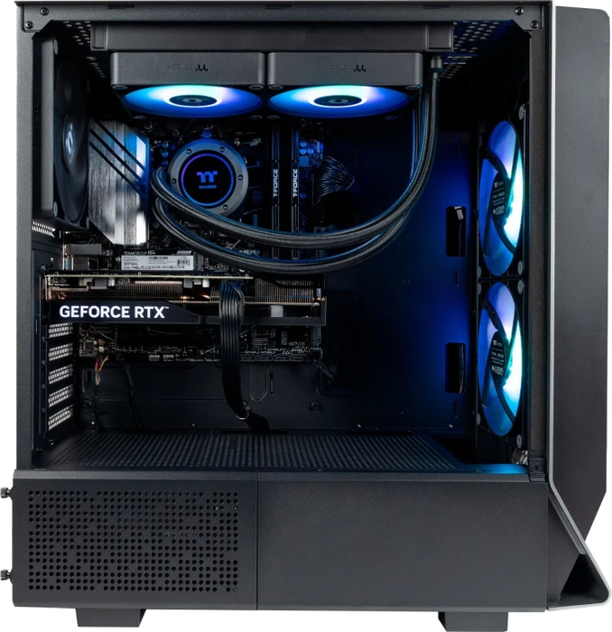 Thermaltake Toughline Liquid C300A, schwarz, Ryzen 7 7800X3D, 32GB RAM, 1TB SSD, GeForce RTX 4070 SUPER