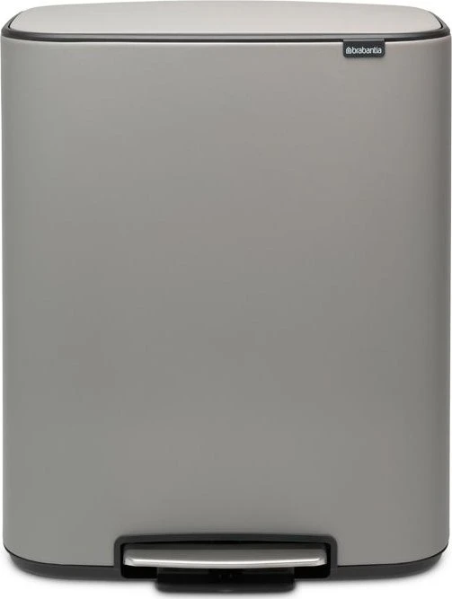 Brabantia Bo Treteimer 2x30l mineral concrete grey