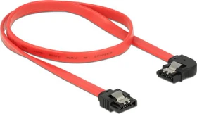 DeLOCK SATA 6Gb/s Kabel rot 0.5m, links gewinkelt (83964)