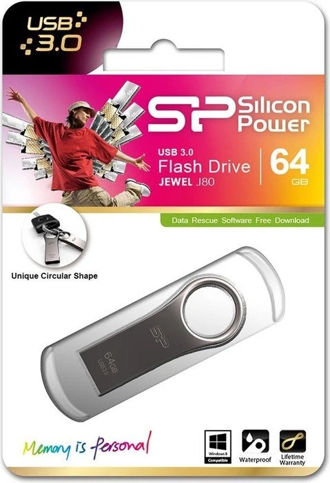 Silicon Power Jewel J80 32GB, USB-A, USB 3.2 Gen 1×1