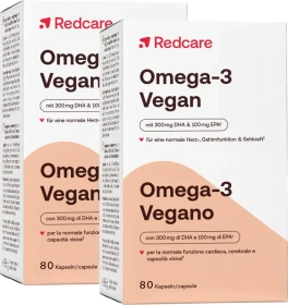 Redcare Omega-3 vegan Kapseln, 160 Stück (2x 80 Stück)