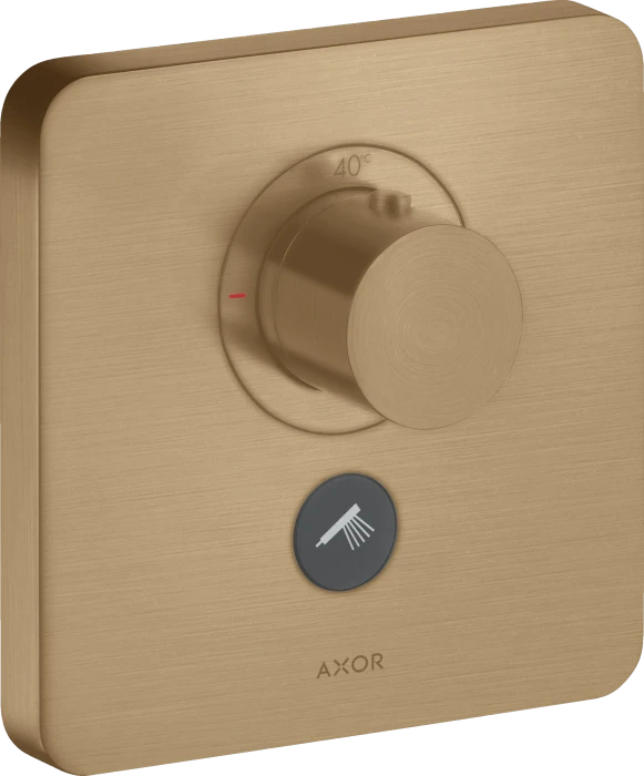 Hansgrohe Axor ShowerSelect Thermostat HighFlow für 1 Verbraucher und zusätzlichen Abgang brushed bronze