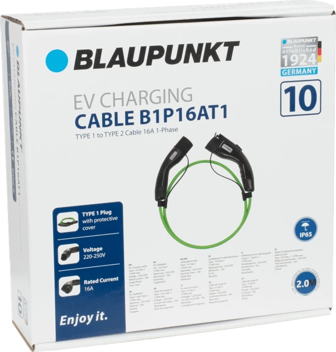 Blaupunkt Typ 1 Ladekabel, 3.7kW, 2m